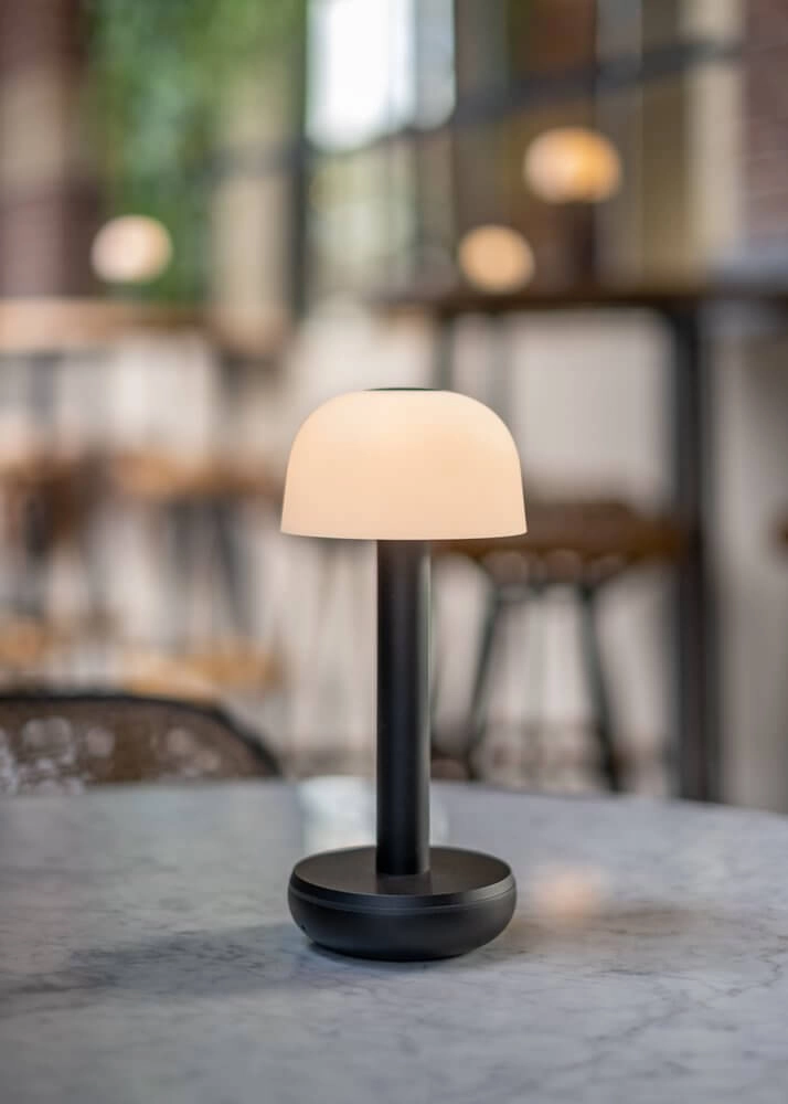 Lampe de table rechargeable Two Black Frosted Humble 7446023311366