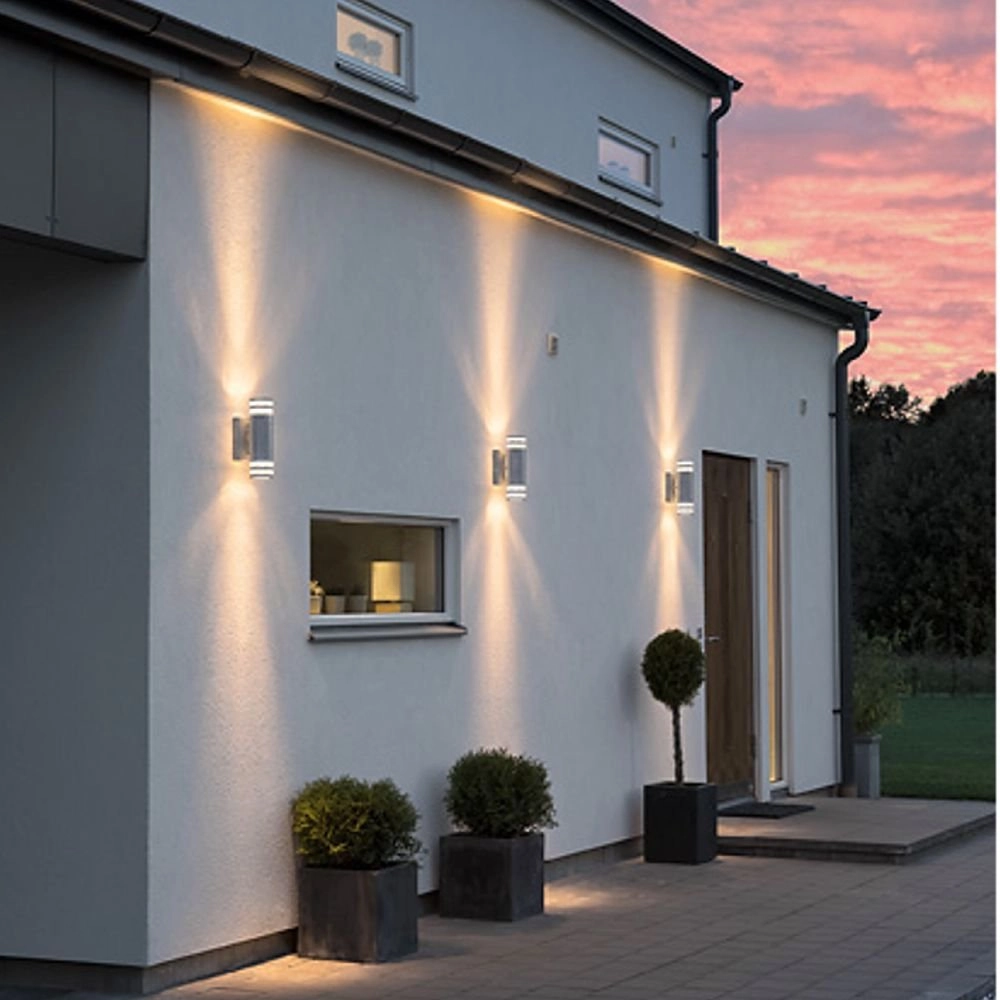 Spot murale Modena Up - Down 2 lumières 28cm gris zinc KonstSmide 7318307516326