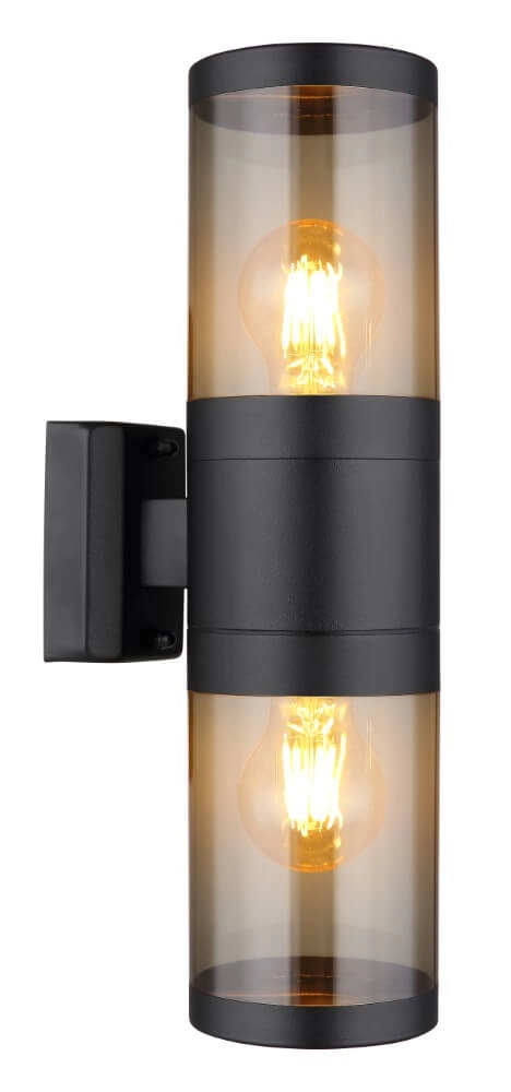 Lampe d'extérieur noire Xeloo 2x E27 Lampe d'extérieur noire Xeloo 2x E27