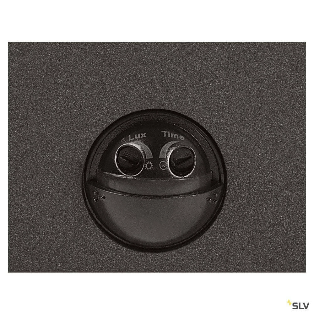 Lampe d'extérieur anthracite Grafit avec capteur carré SLV 4024163262705