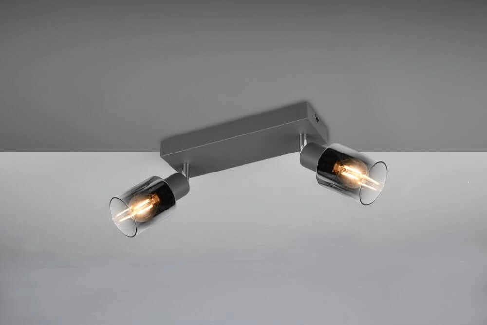 Plafonnier 2 lumières Cadiz noir