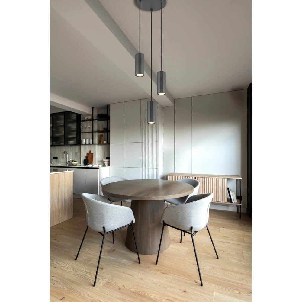 Suspension grise James 3 lumières rondes Globo 9007371453870