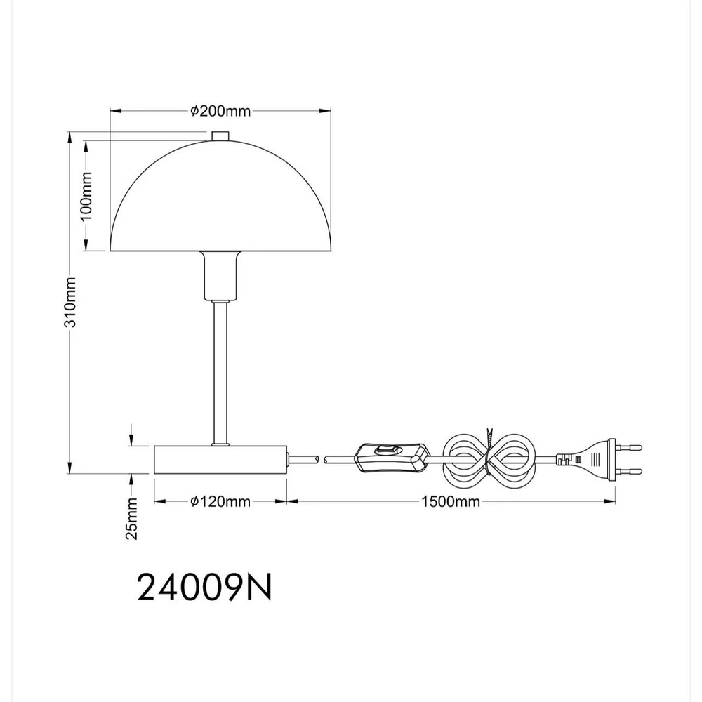 Lampe de table Atoma I nickel Globo 9007371569052