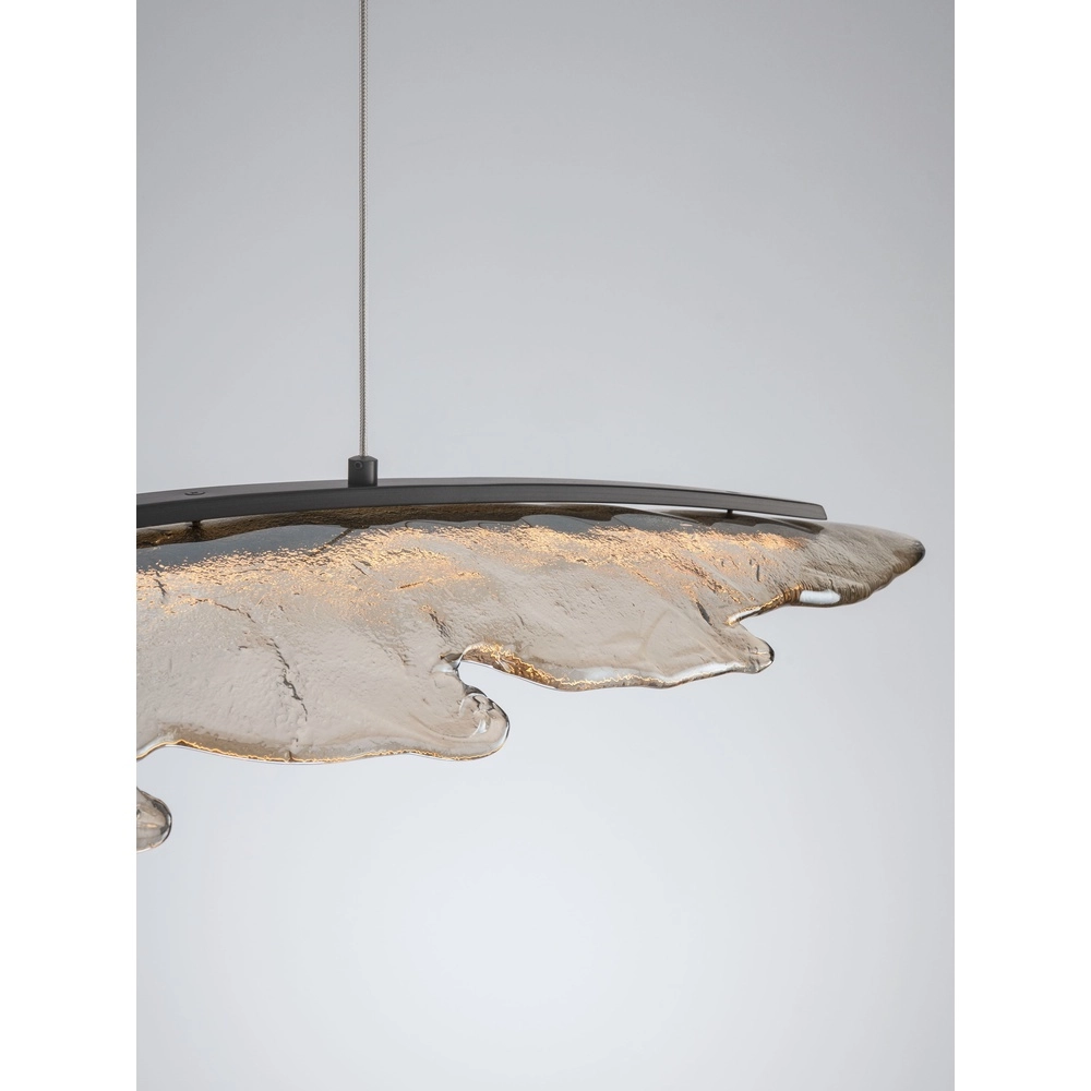 Lampe pendante de conception Amado Antthracite avec moka 104 cm Lyora 5212063500273