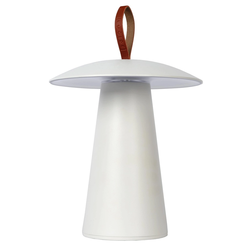 Lampe de table blanche La Donna Rechargeable