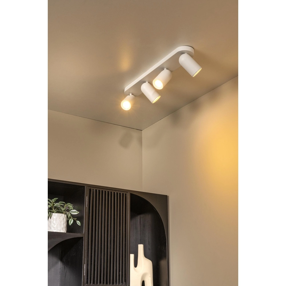 Projecteur de plafond Punch Blanc à 4 lumières Lucide 5411212134462