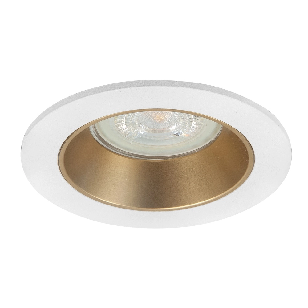 Spot de design Downlights blanc avec or Ø 9,4cm