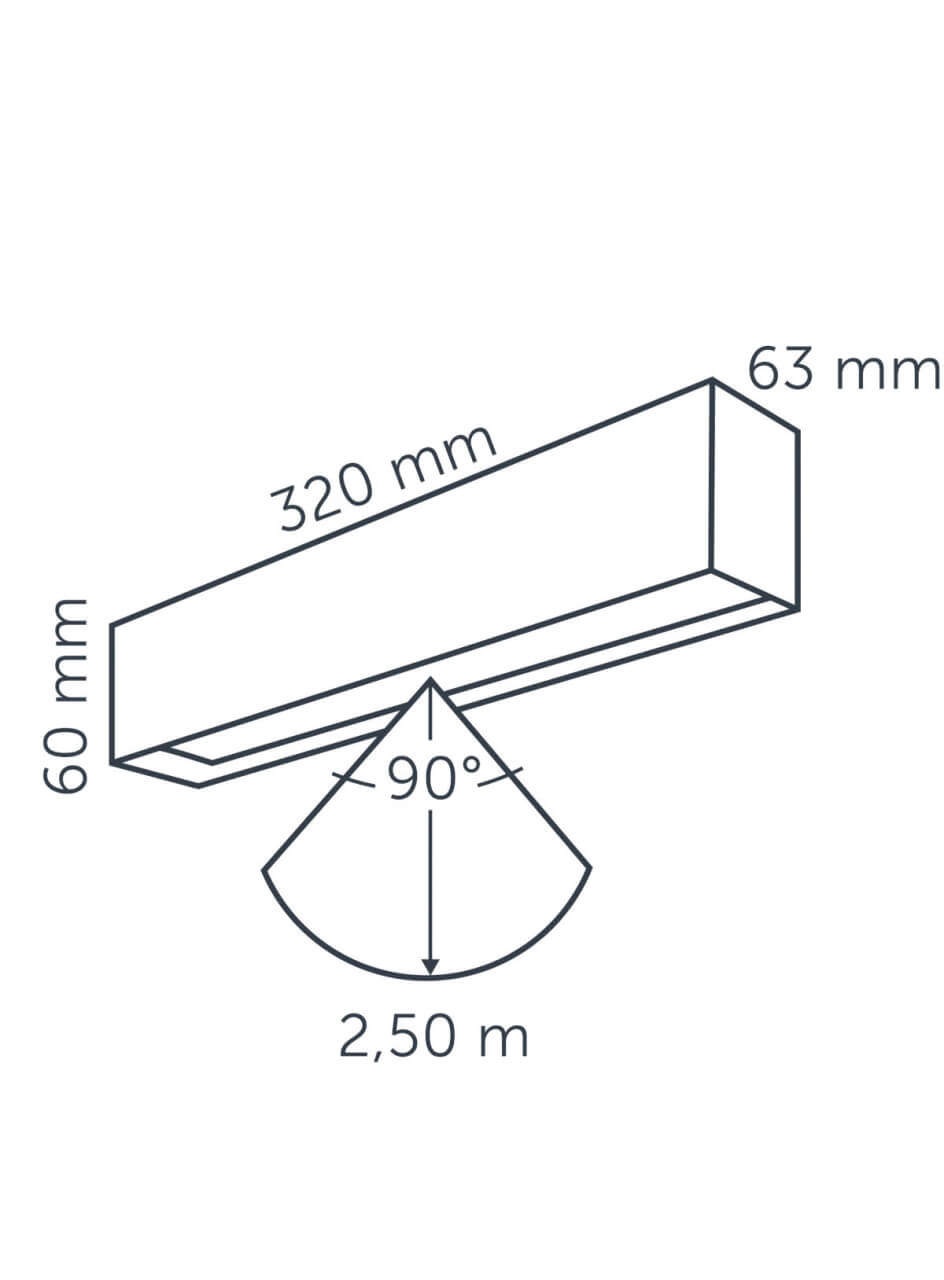 Spot murale EVO DOWN DARK LED 12 volts In-lite 8717051003943