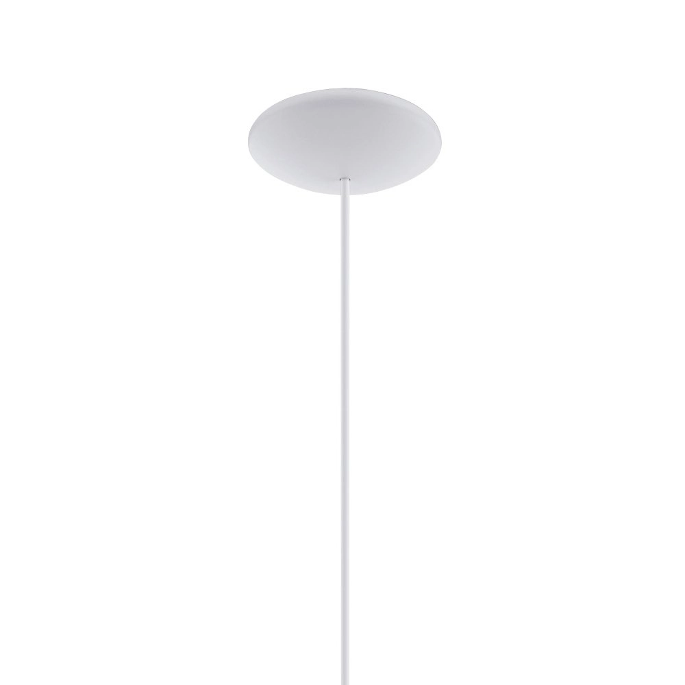 Lampe à suspension Sabinar 28cm blanc avec bois marron Eglo 9008606299980