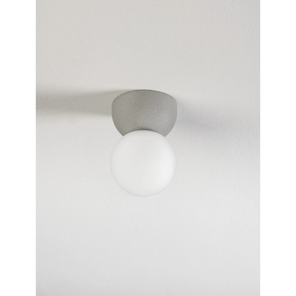 Plafonnier Zero Gris béton avec blanc Lyora 5212017464453