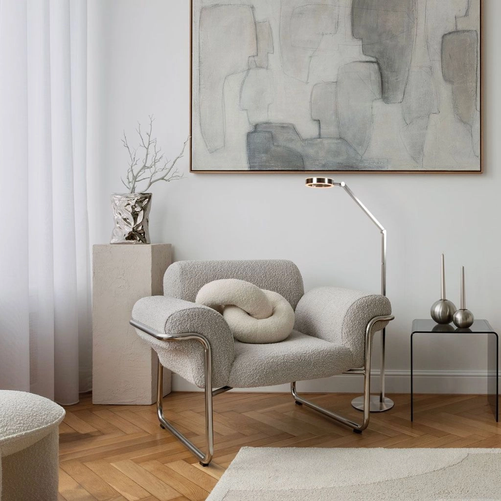 Lampe de lecture de conception Ringlux Métal brossé Steinhauer 8712746180886