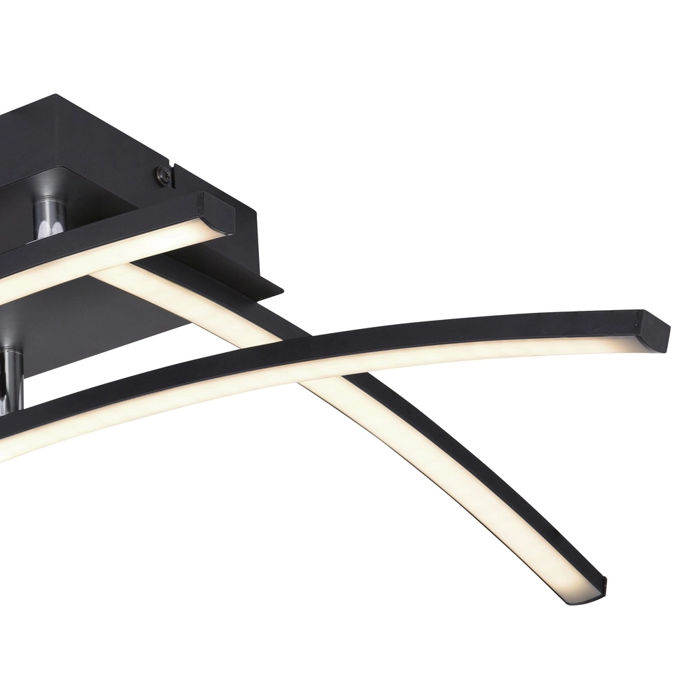 Lampe de plafond noire Tansy I Noir de conception Globo 9007371404605