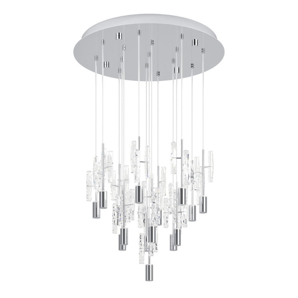 Unique pendant lamp Orihuela chrome 3-step CCT