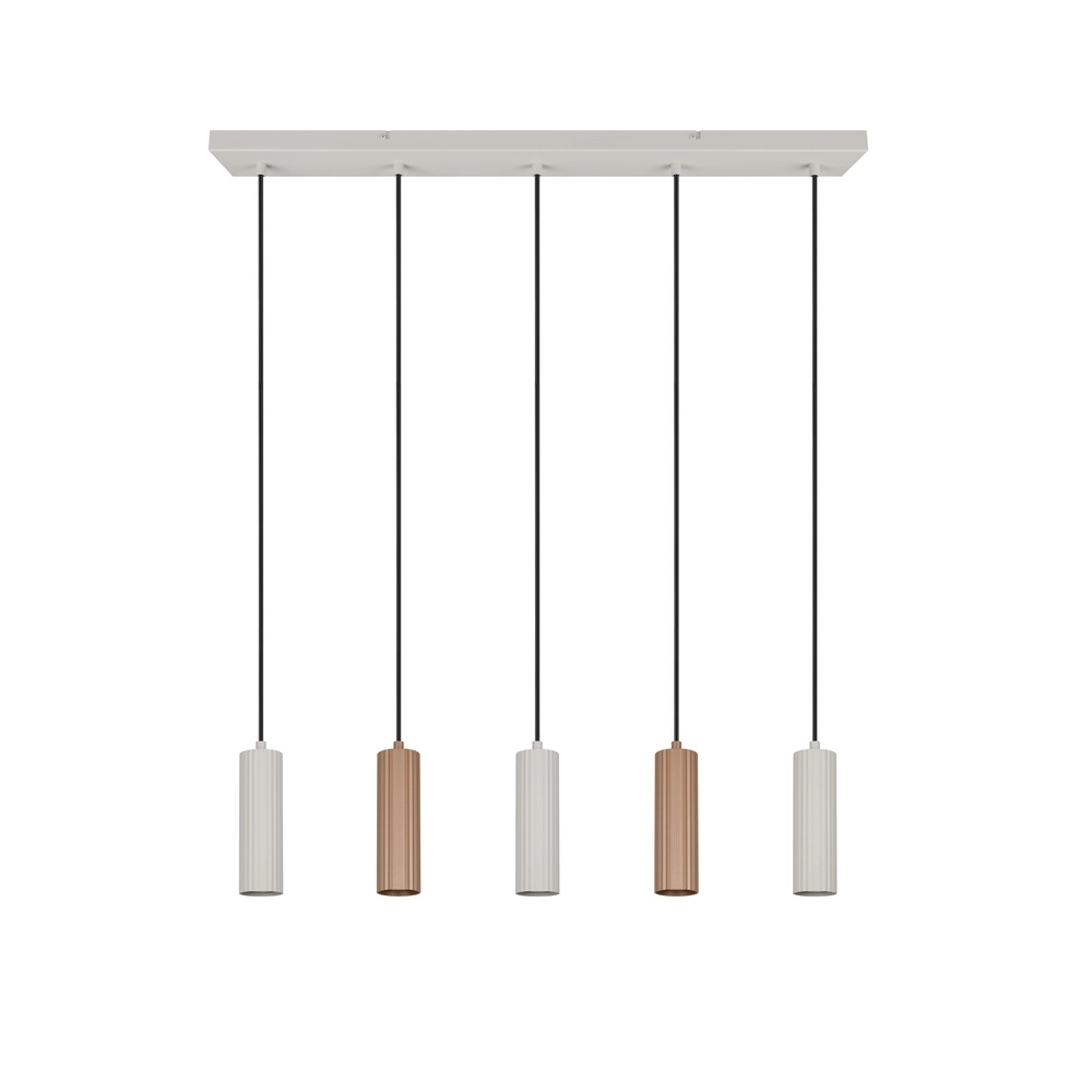 Suspension Soka 5-brun moka clair et gris Trio 4017807670158