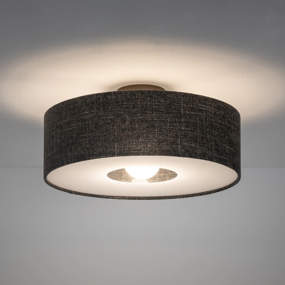Lampe de plafond Amarela Mélange noir Ø 23cm Lyora 5903139116589