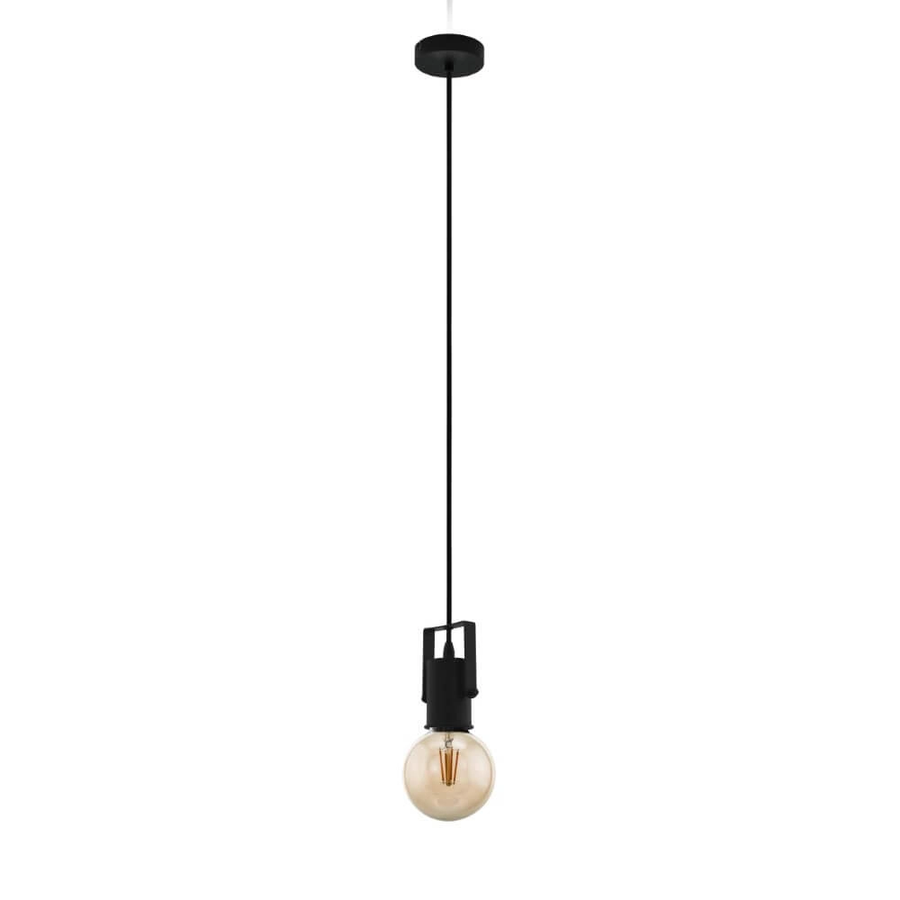 Lampe suspendue rurale noire Calari Eglo 9002759310738