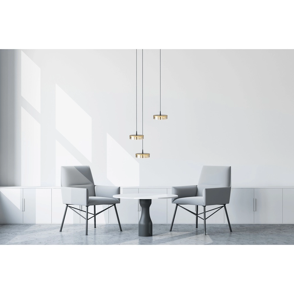 Lampe pendante à 3 lampes Imperia Ø 35 cm noir avec or Masterlight 8718121348186