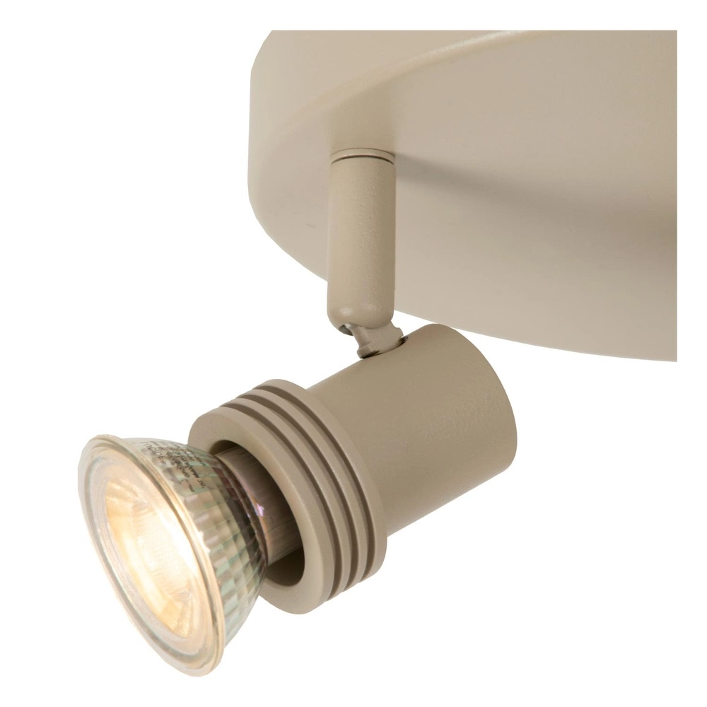 Projecteur de plafond Kianti Brun sable 2 clairs Lucide 5411212531124