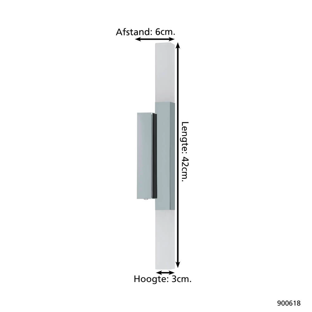 Applique de salle de bain Alcudia chrome Eglo 9008606245154