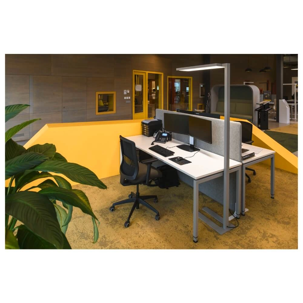 Lampadaire de bureau LED Worklight Pro gris - simple SLV 4024163277983