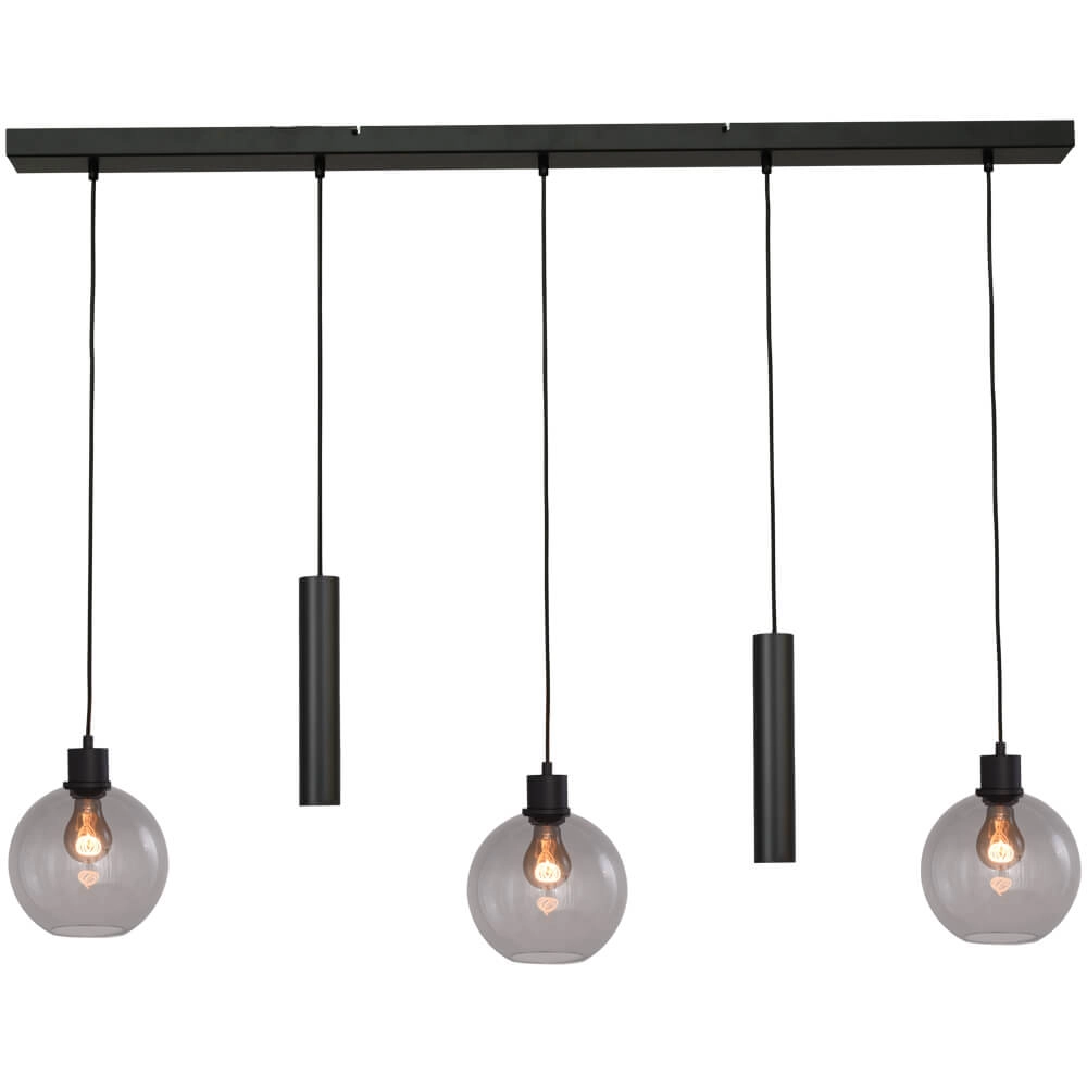 Lampe suspendue Lazise 3x Ø 20cm et 2x GU10 noir Lampe suspendue Lazise 3x Ø 20cm et 2x GU10 noir