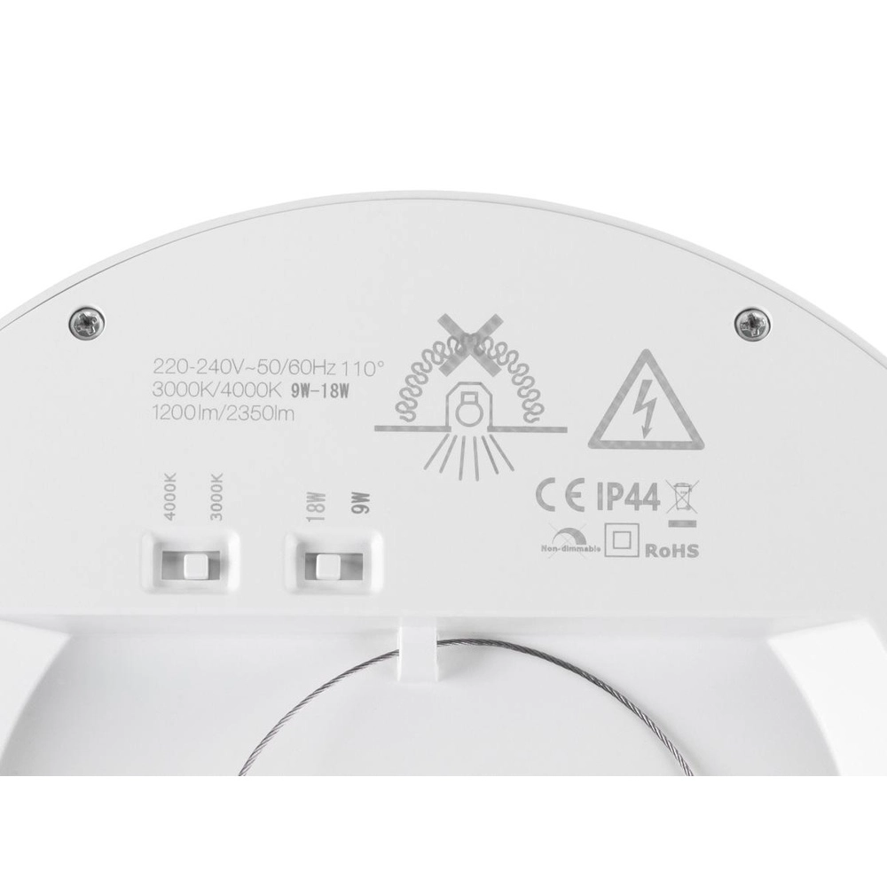 Plafonnier Vario Ø 21,7cm blanc SLV 4024163316279