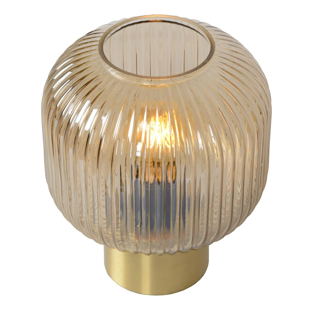 Lampe de table Maloto Ø 20 cm d’ambre Lucide 5411212451255