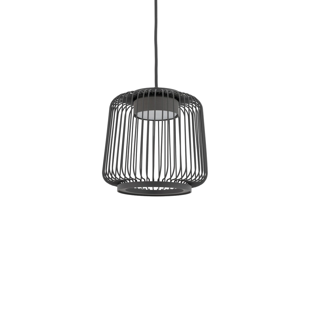 Lampe cage Kenai Gris umbra Ø 18 cm