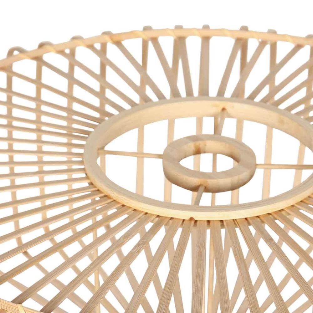 Lampe de table Stang noir avec bambou Ø 40cm Steinhauer 8712746176902