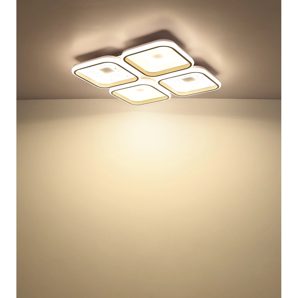 Plafonnier moderne Mosaiko 54 x 54cm brun sable Globo 9007371572762