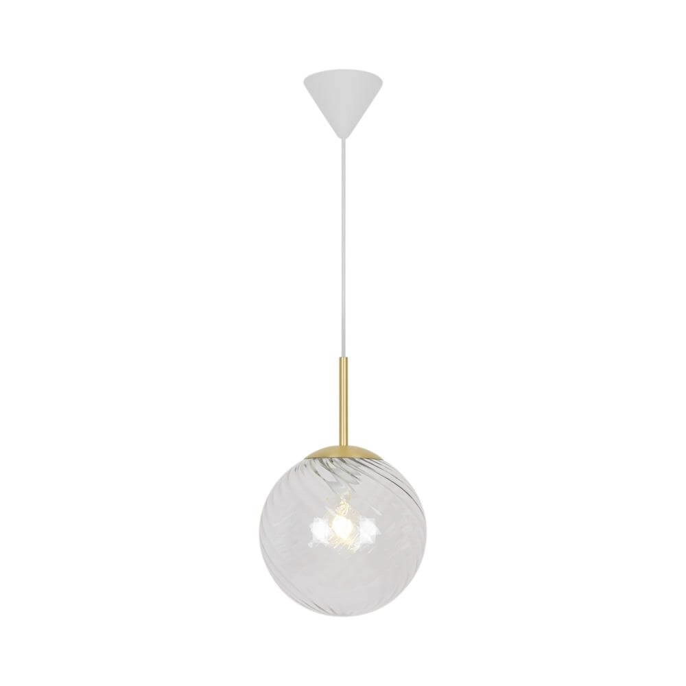 Suspension en verre Chisell laiton Ø 25cm Nordlux 5704924015656