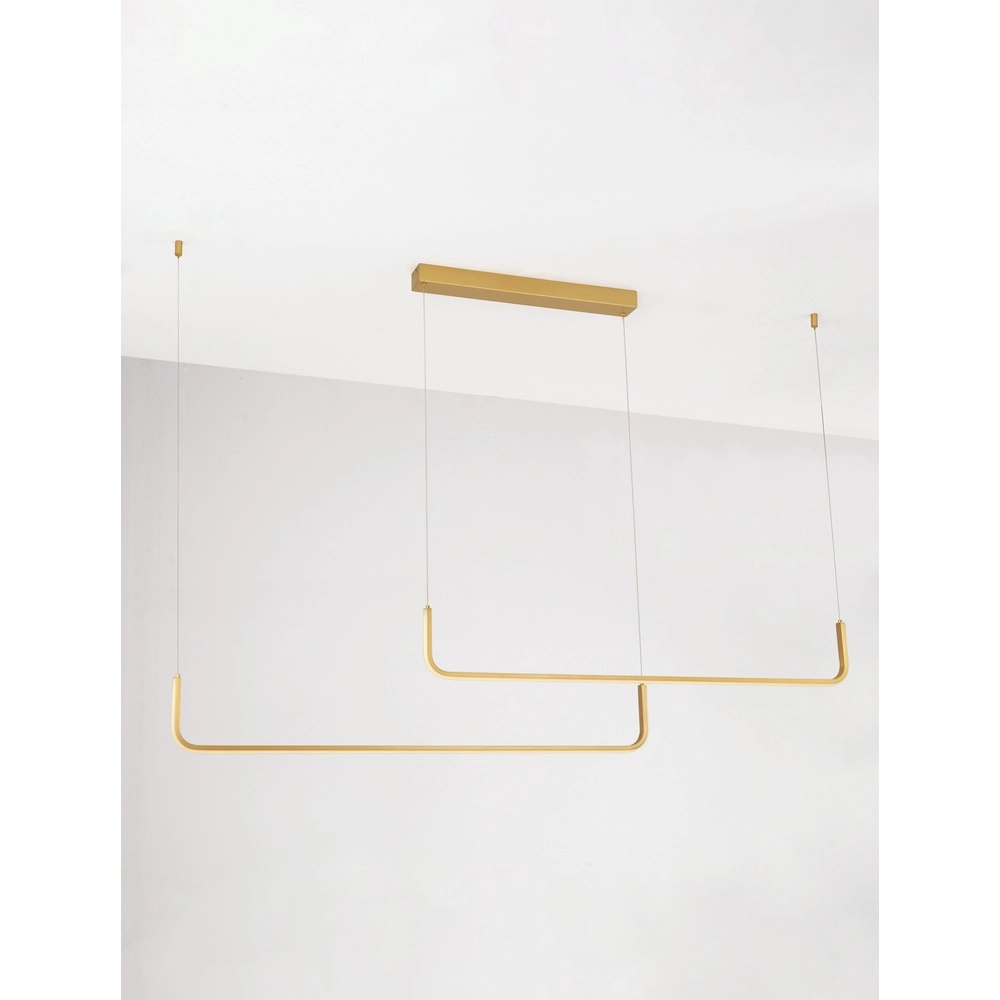 Suspension élégante Strita double or 3000K