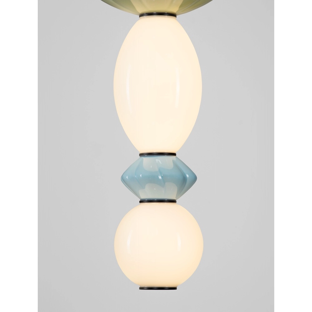 Suspension Oneta rose - blanc - vert - bleu Lyora 5212017473936