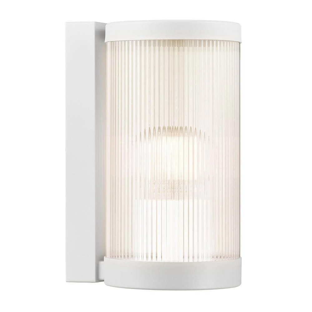 Applique murale en verre Coupar blanc