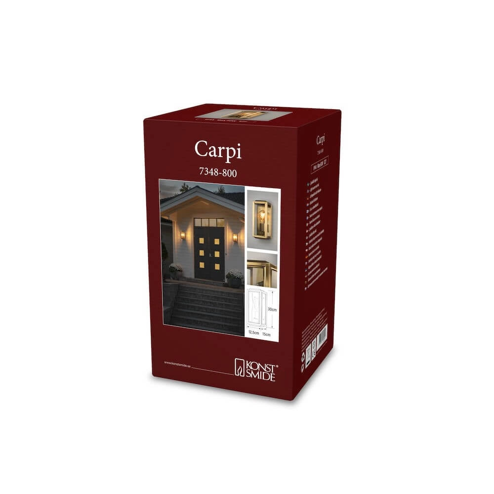 Lampe d'extérieur dorée Carpi KonstSmide 7318307348804