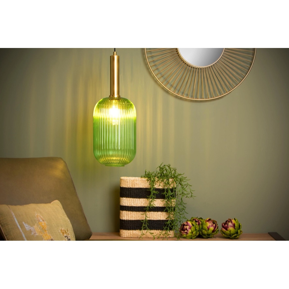 Lampe suspendue Maloto Ø 20cm vert Lucide 5411212451170