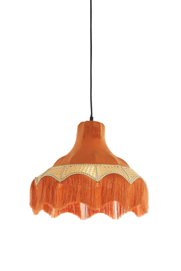 Suspension Tiffany Mizia orange Ø 40cm Light & Living 8717807758523