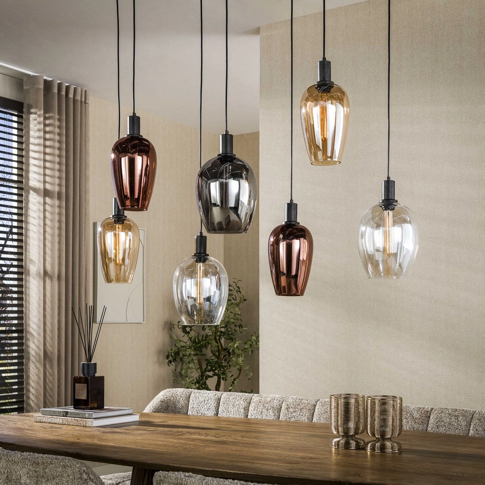 Lampe pendante de table à manger Amfora 7 lumières Lyora 8716803511705
