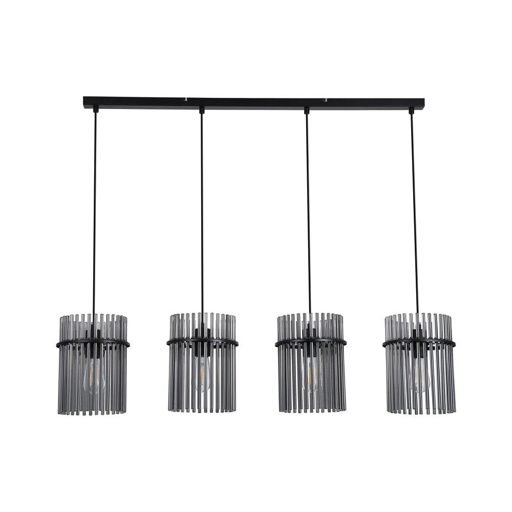 Suspension Swizzle 4 lumières noir Searchlight 5053423305752