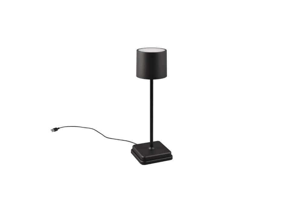 Lampe de table rechargeable Fernandez noir Trio 4017807564334