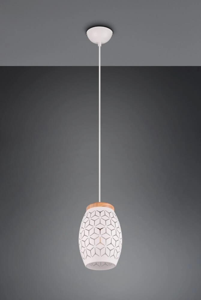 Lampe suspendue blanche Bidar conception Trio 4017807574913