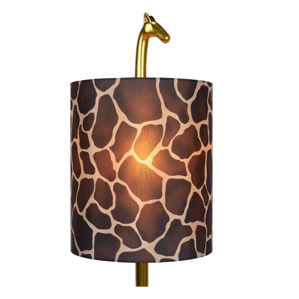 Lampe de table Extravaganza Miss Tall Girafe or avec noir Lucide 5411212105431