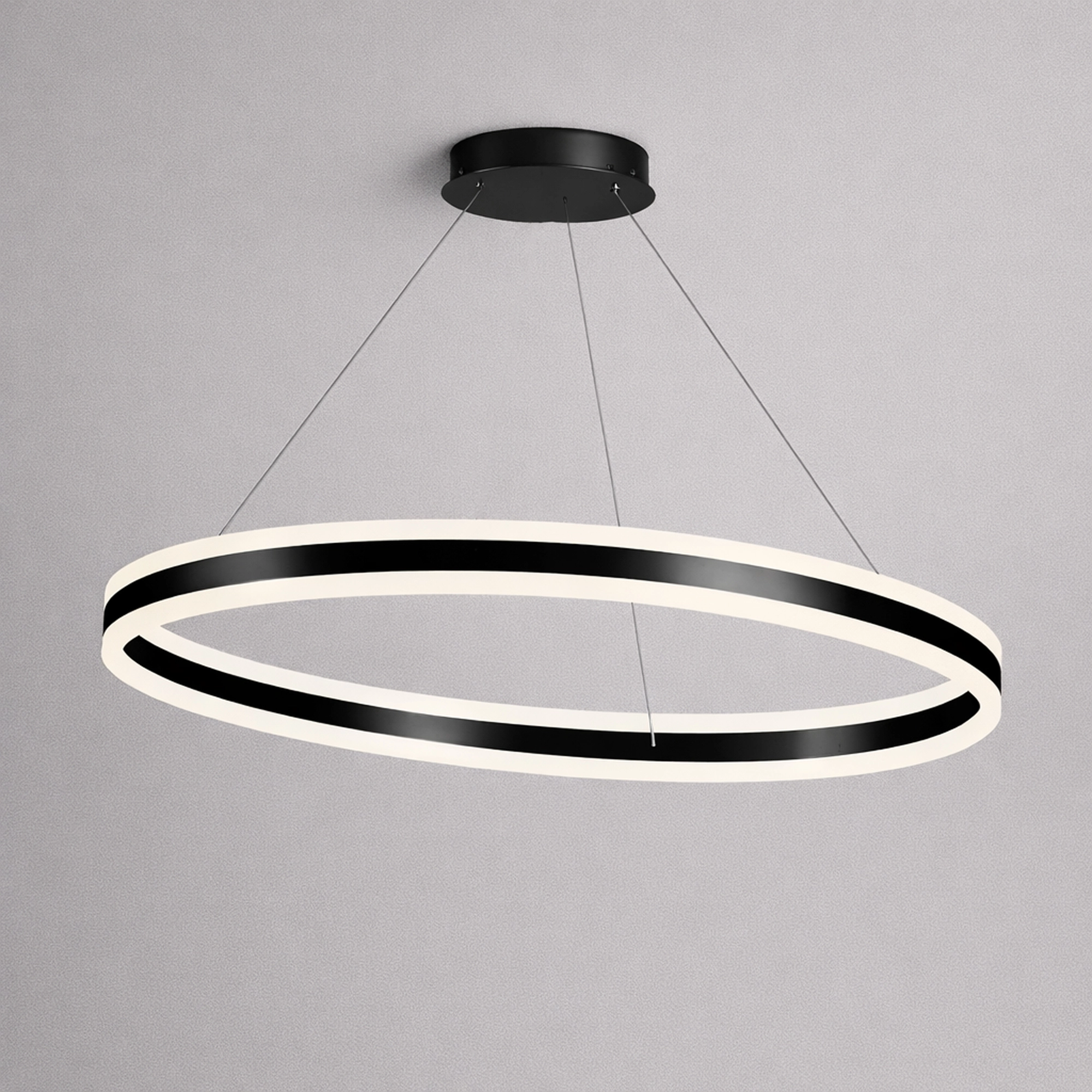 Lampe pendante de conception Ada Ø 100cm noir