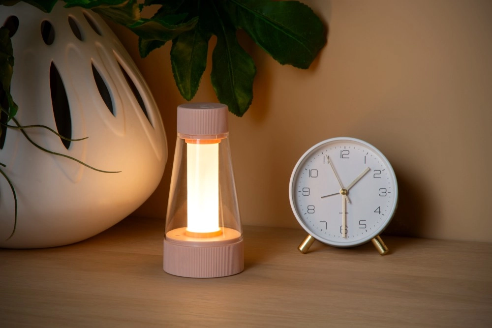 Lampe de table rechargeable Lorali rose Lucide 5411212452733