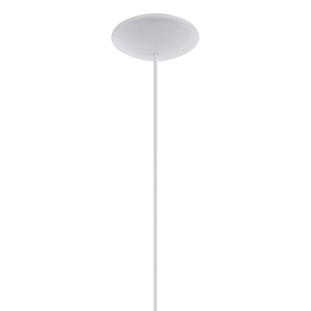Lampe à suspension Sabinar 40cm blanc avec bois marron Eglo 9008606299997