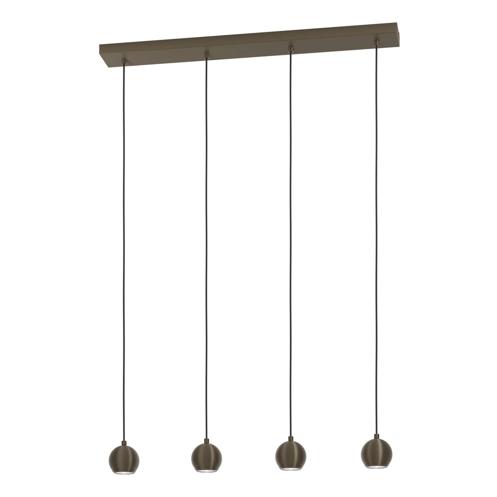Lampe pendante de conception Bimeda 1 Quatre feux en bronze foncé