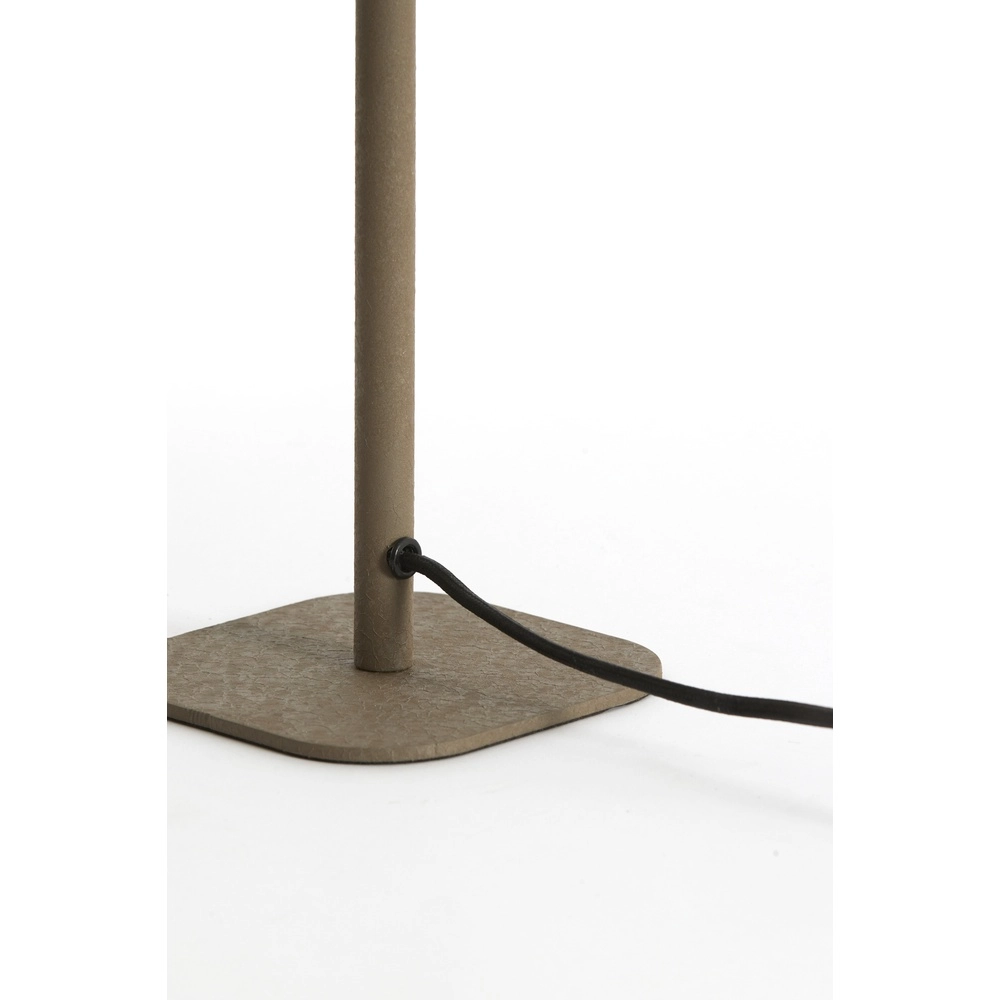 Lampe de chevet Elenie 13x13cm - brun foncé mat Light & Living 8717807818685