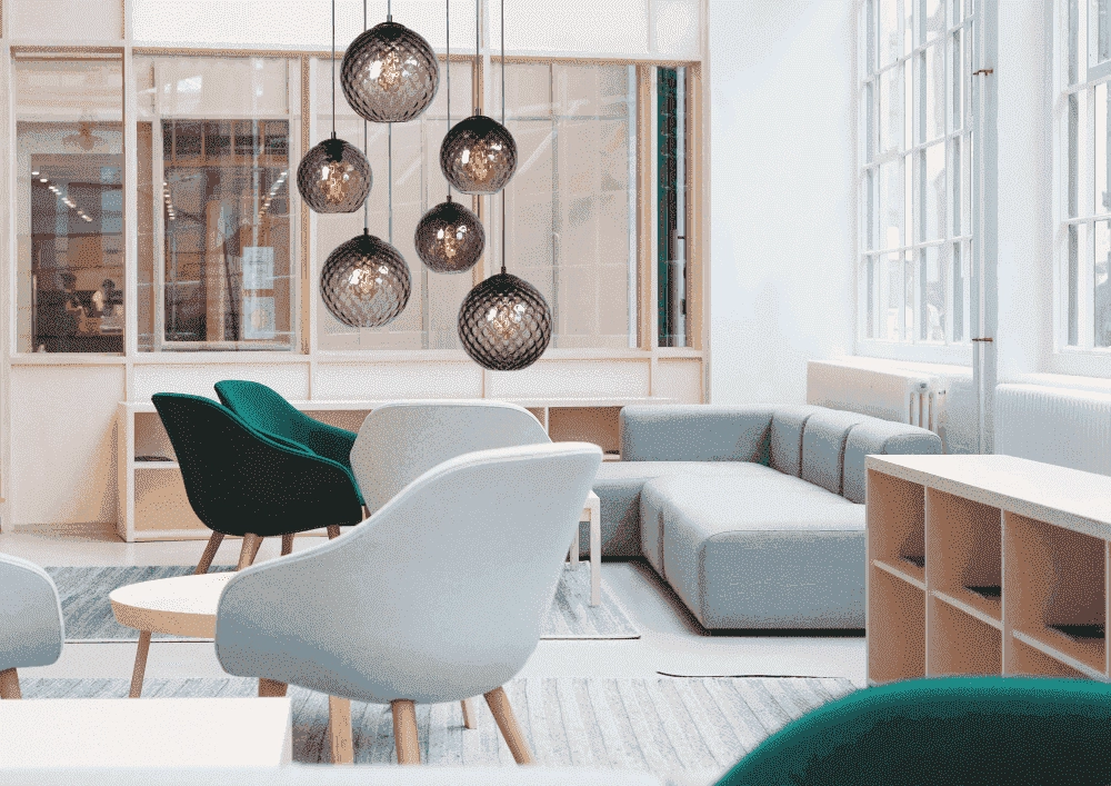 Lampe suspendue 6 lumières Baloton noir Masterlight 8718121217055