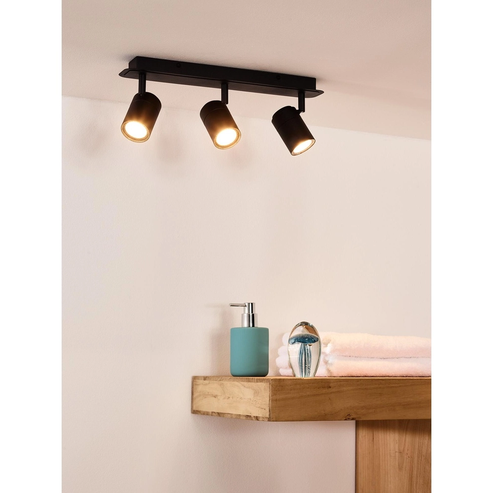 Projecteur de plafond Lennert Noir à 3 lumières Lucide 5411212262691