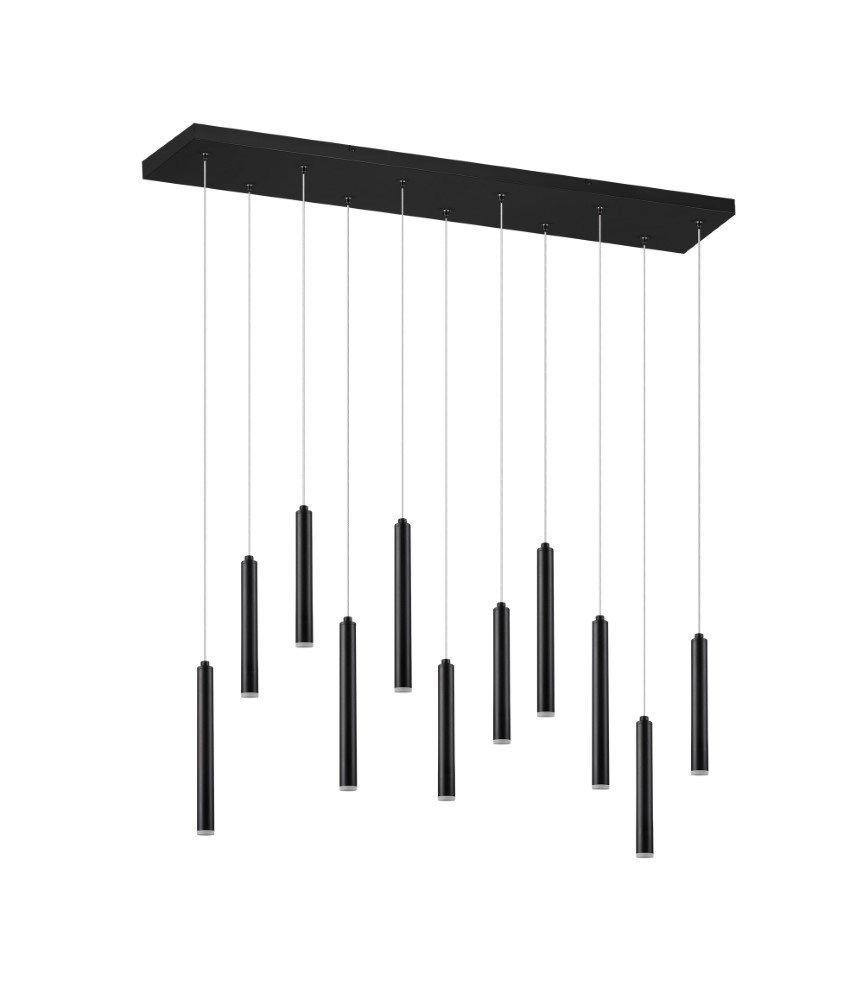 Lampe suspendue à LED Tubular 115cm 11 lumières noir Trio 4017807468731